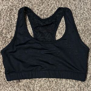 Zyia Active Women’s Black Racerback Unpadded Sports Bra Size Medium